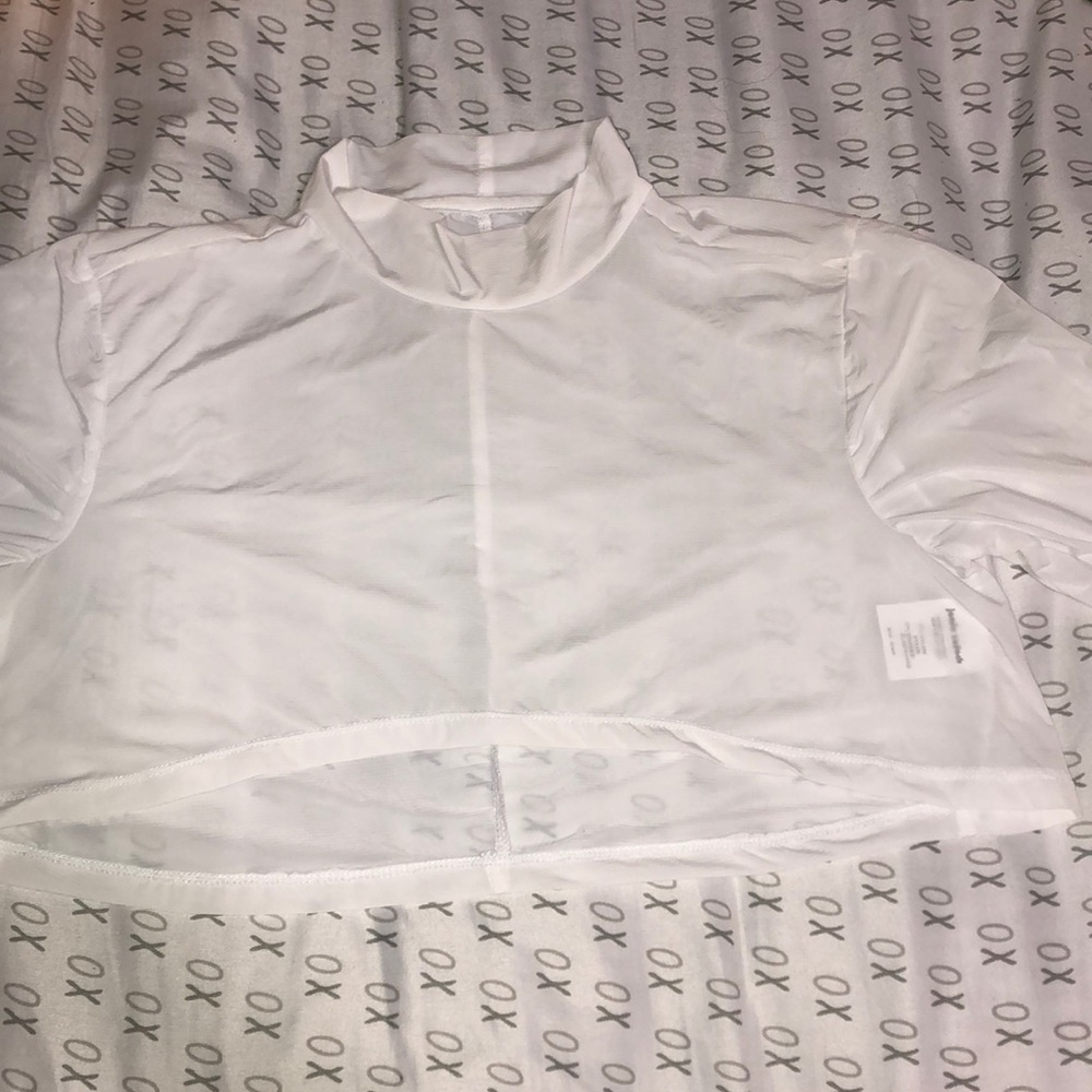 Gym see through crop top